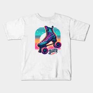 Roller Skates Kids T-Shirt